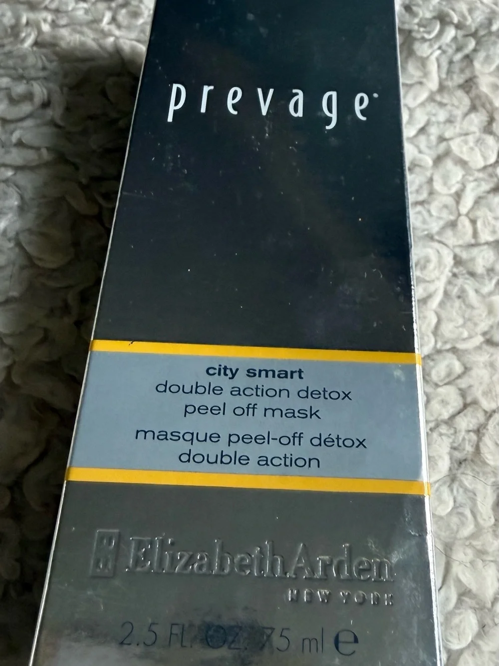 Elizabeth Arden double action detox peel off mask.